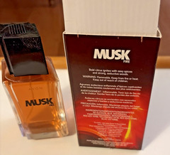 Avon Musk Fire Cologne Spray 3.5 oz New Full Bottle Open Box Discontinued
