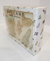 Bvlgari PETITS ET MAMANS Bath Gift Set Scented Water 3.4oz 3 Shaped Gentle Soaps