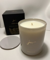 Johnny Was AMBER 1848 CANDLE 10 oz Natural Wax Glass Vessel