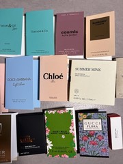 Fragrance Travel Lot. Mini Sample Travel Sizes. NIB. New Scents Prestige Brands