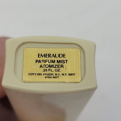 Emeraude Parfum Mist Atomizer 0.25 Oz. By Coty. Unbox. Vintage Purse Size