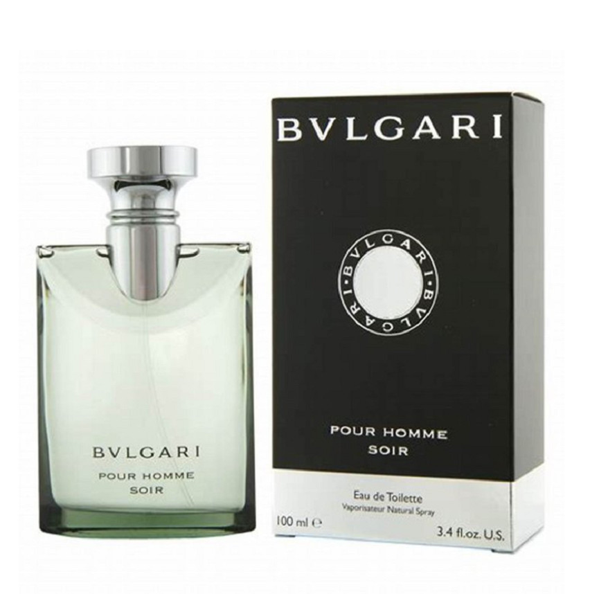 Bvlgari Pour Homme Soir Eau de Toilette Spray 3.4 oz / 100 ml For Men New Sealed