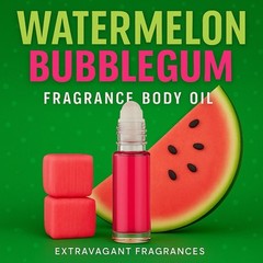 Watermelon Bubblegum Perfume Body Oil 1/3 Oz (10ml) Roll-on