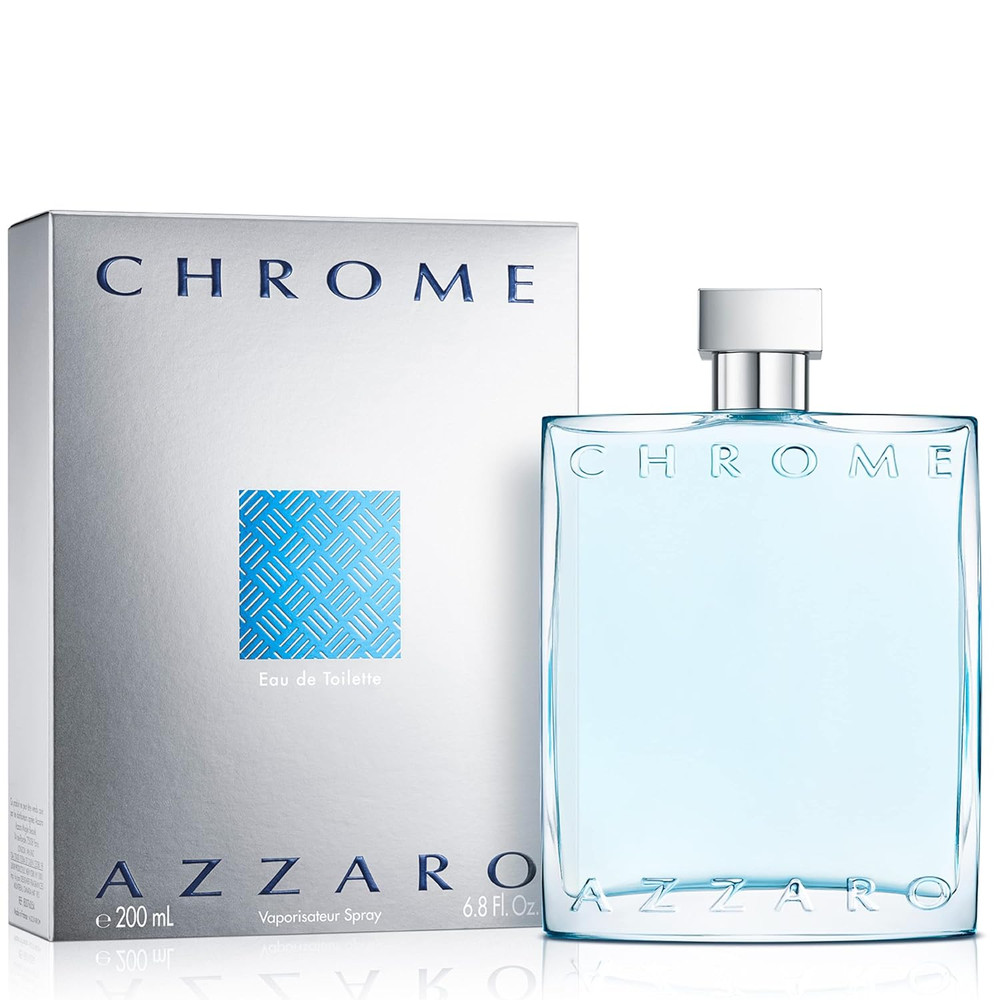 Chrome Eau De Toilette – Fresh Aquatic Mens Cologne – Citrus, Woody, Musky Fragr