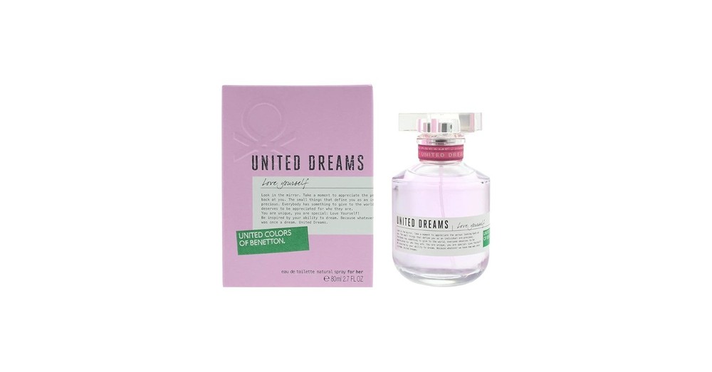 Benetton United Dreams Love Yourself EDT 2.7oz Spray New In Box