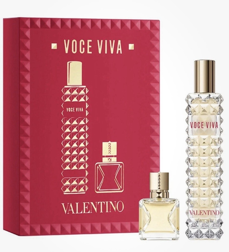 Valentino Voce Viva Eau de Parfum 2 Pc Duo 0.50 oz. & 0.24 oz New In. Open Box