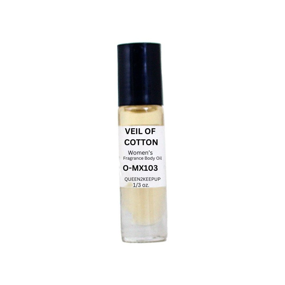 Veil of Cotton (Women) Body Oil 10 ml Fragrance All Natural 1/3 oz Roll-On Scent