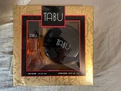 TABU Gift Set – Original Vintage 1.5 oz Spray Cologne + 4 oz Dusting Powder
