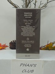 Molinard Vanille Fruitee 3.3oz Eau de Toilette Fruity Vanilla Perfume for Unisex
