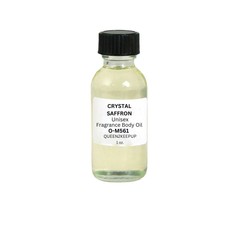 Crystal Saffron (Unisex) Body Oil Fragrance All Natural 1 oz Glass Bottle