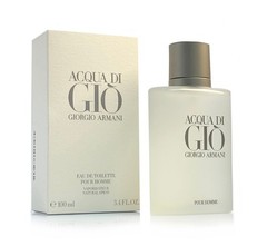 Acqua Di Gio by Giorgio Armani 3.4 oz / 100 ml EDT Cologne for Men (New In Box)