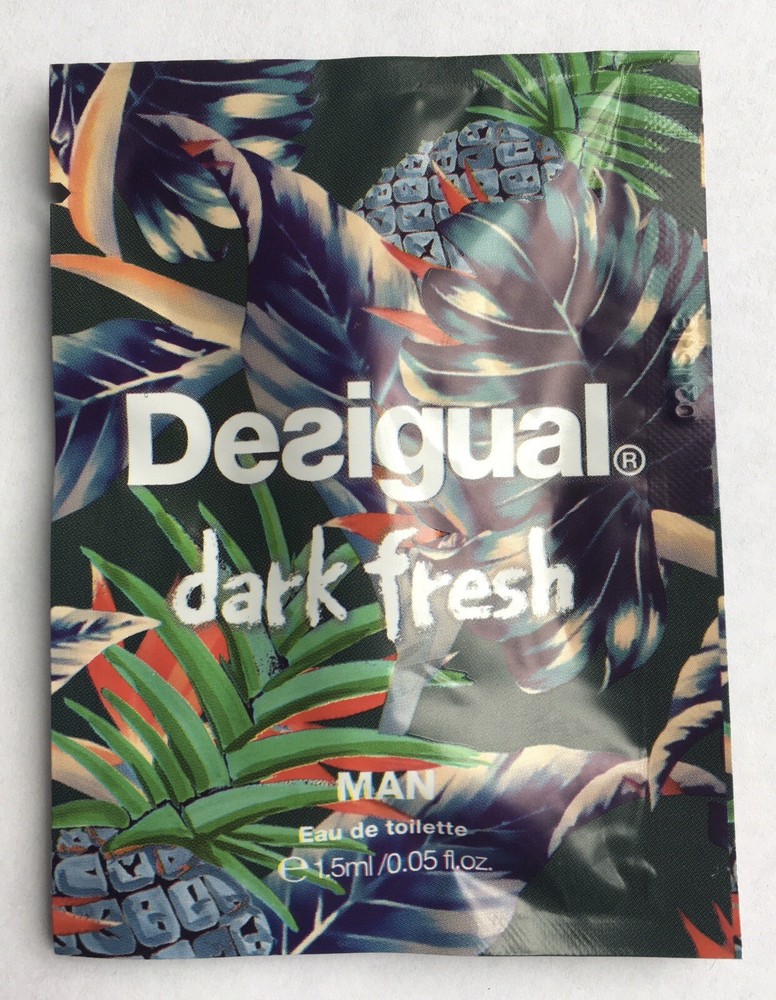 Desigual Dark Fresh 0.05 oz 1.5 ml Eau De Toilette Mini Travel Sample Vial Mens