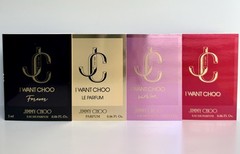 Jimmy Choo I WANT CHOO Perfume Collection Sample Spray Vial 3pc Set