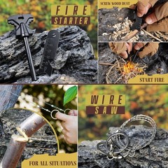 Portable Adventure Essential: 14-in-1 Survival Kit for Men Who Love the Outdoors