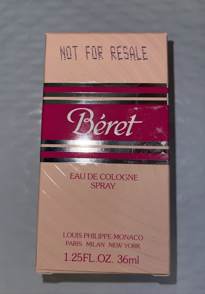 Beret by Louis Philippe Monaco Women 1.25 fl.oz. Vintage EDC Spray Cologne NEW
