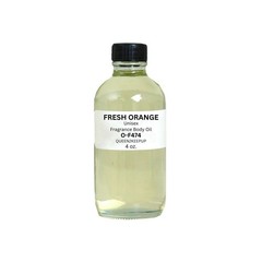Fresh Orange (Unisex) Body Oil 4 oz Fragrance Similar All Natural Scent