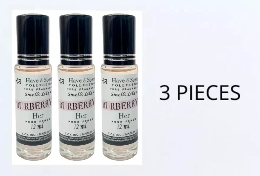 Burberry Her Roll On Oil Women 12 ML 3pc Limited Time Only