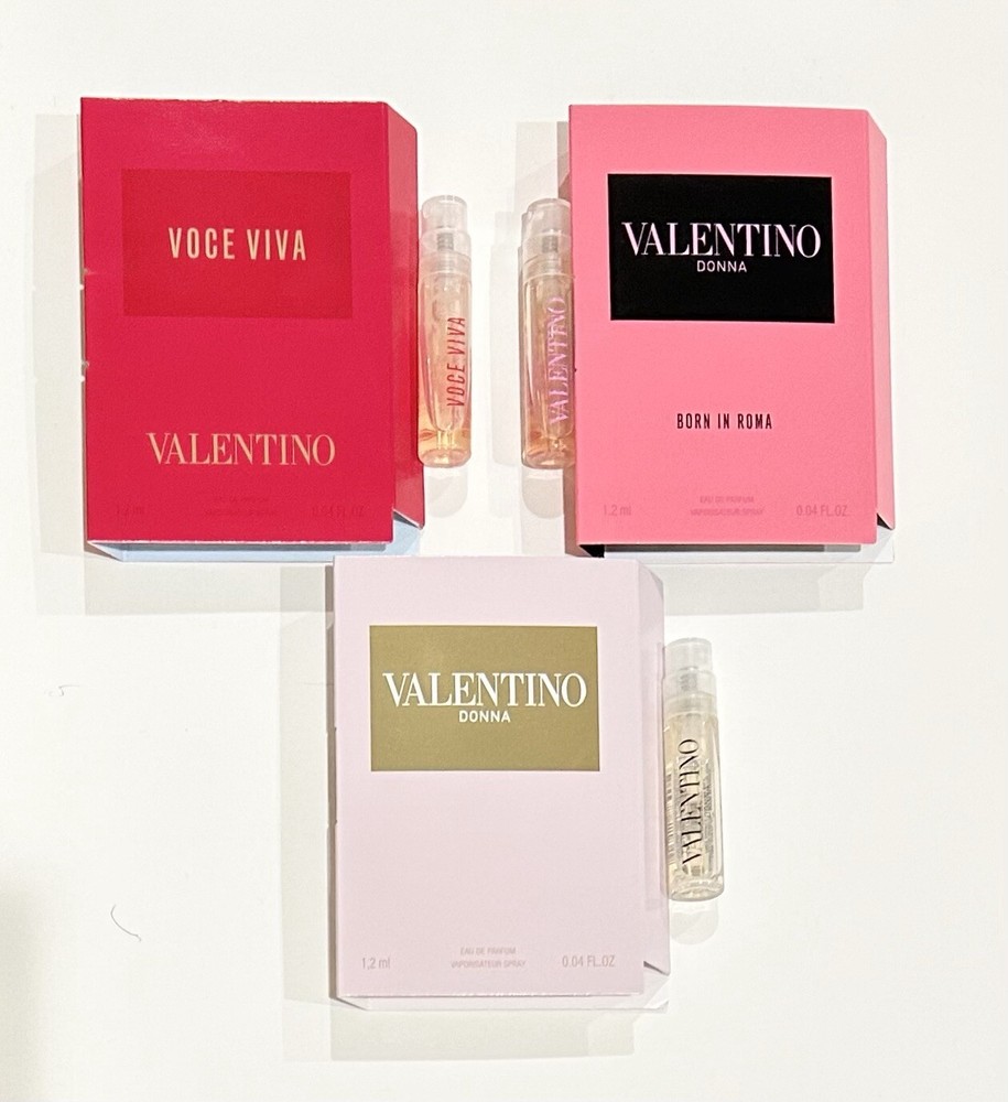 Valentino 3pc Sample Vials Perfume Set