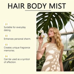 Vanilla On The Beach Hair And Body Mist, Warm Vanilla Coconut Fragrance Spray US