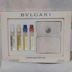 Bvlgari Women Discovery Set – 4 x 0.10 fl oz Spray + Pouch