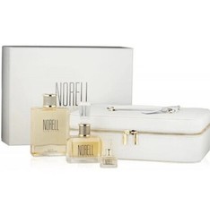 Norell New York by Norell 7th Avenue Gift Set w/ Leather Train Case $630 NEW