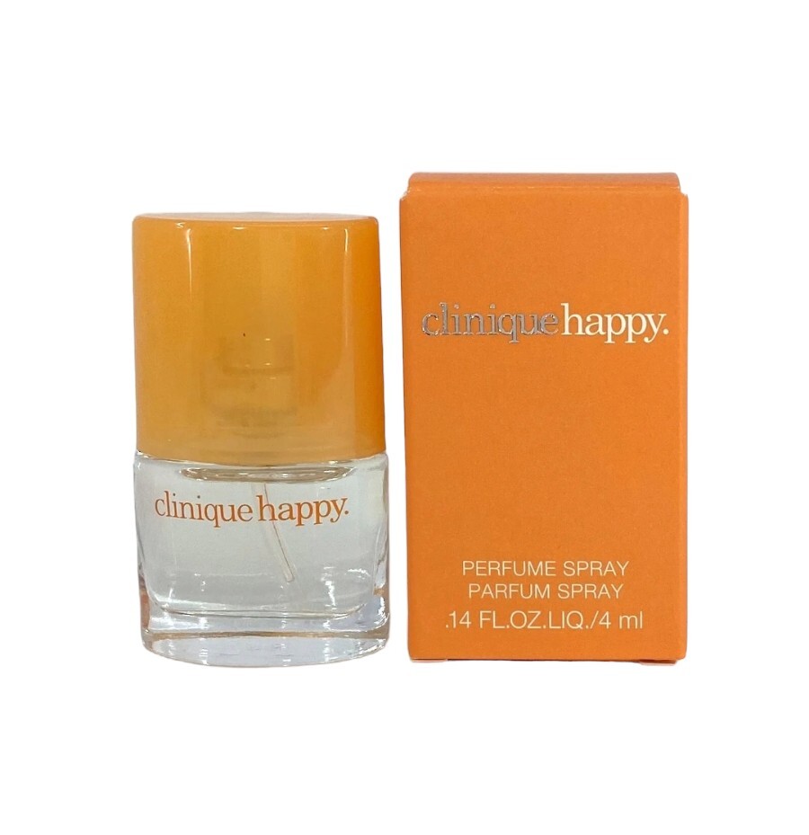 Clinique Happy Perfume Spray – 0.14 oz / 4 ml Travel Size