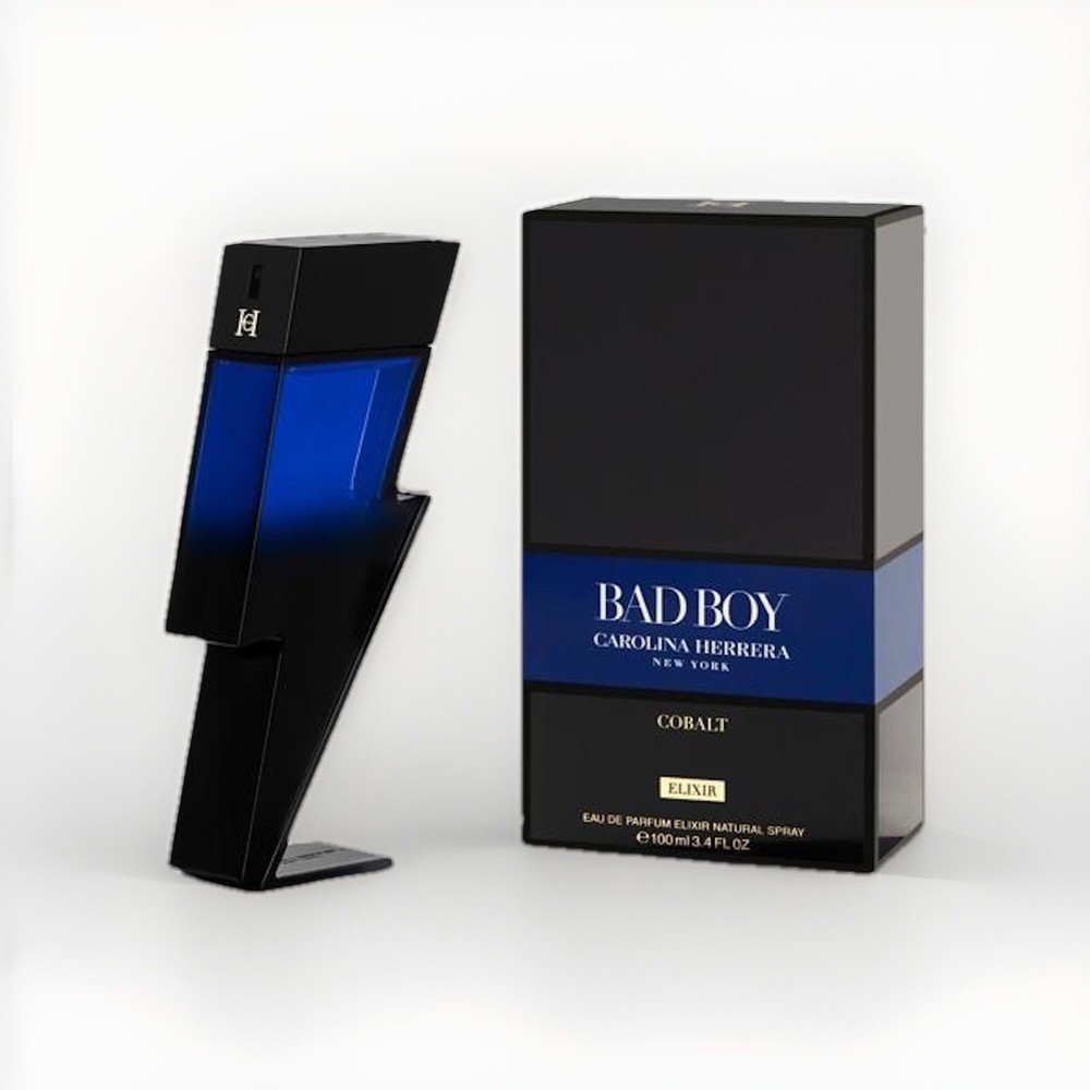 Bad Boy Cobalt Elixir By Carolina Herrera 3.4oz Edp Spray For Men New In Box
