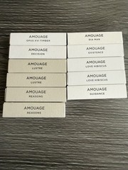11 Piece AMOUAGE 2.0ml .06fl oz Fragrance Samples.
