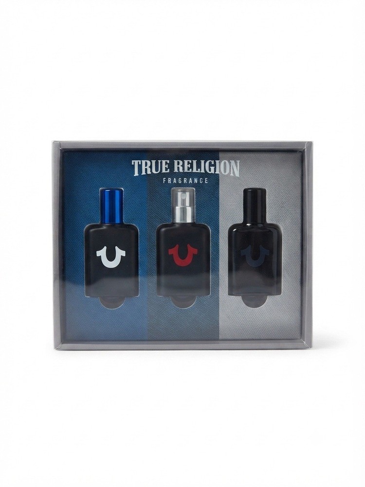 True Religion Men’s Fragrance Mini Gift Set 3 x 0.5 oz EDT New Sealed
