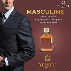 Dumont Paris men’s perfume, fresh and elegant, wood citrus fragrance 100ml