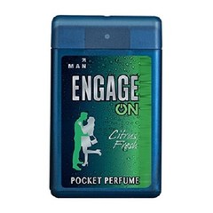 Engage ON Cool Marine, Classic Woody, Citrus Fresh Pocket Perfume for Man,18.4ml