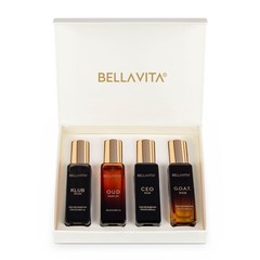 BELLA VITA MEN’S EAU DE PARFUM GIFT SET 4 X 20ML WOODY OUD FRAGRANCE