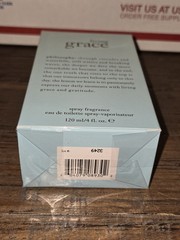 New Sealed! Philosophy Living Grace Eau de Toilette Spray for Women 4 oz /120ml