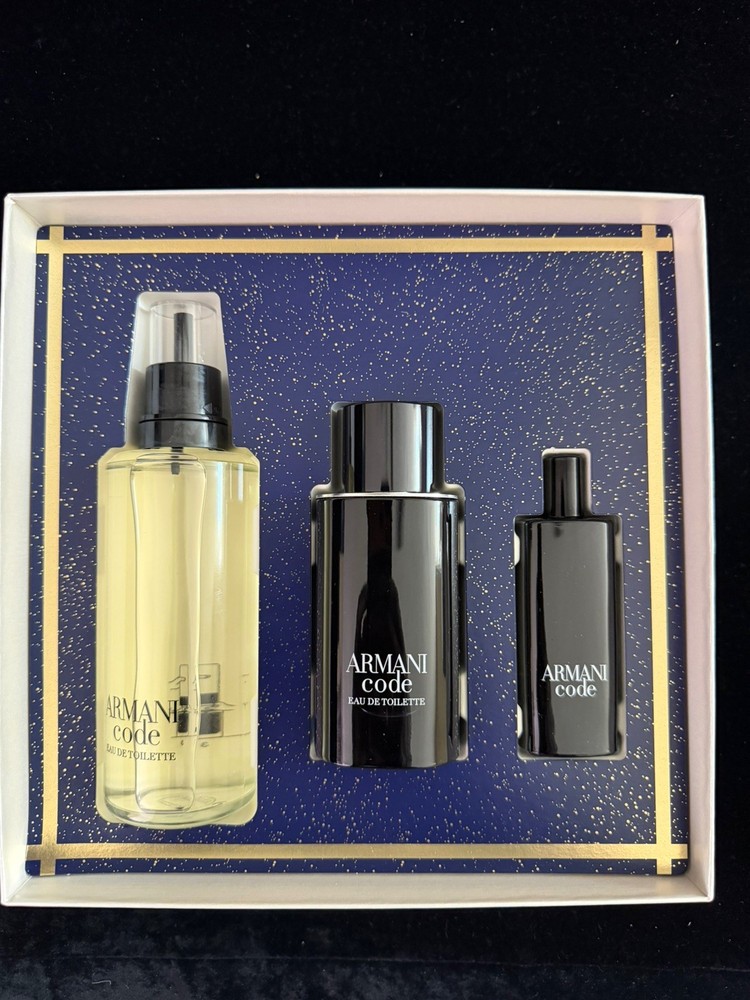 Giorgio Armani Men’s Armani Code 3pcs EDT Gift Set Fragrances 8oz total
