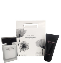 Narciso Rodriguez Pure Musc For Her 30ml EDP Gift Set + 50ml Body Lotion NIB
