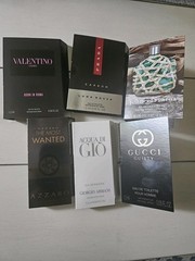 (6 ) Men’s High End Perfume Fragrance Sample Vials- New in card