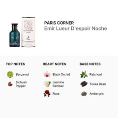 Paris Corner Unisex Emir Lueur D’espoir Noche EDP Spray 3.38 oz Fragrances
