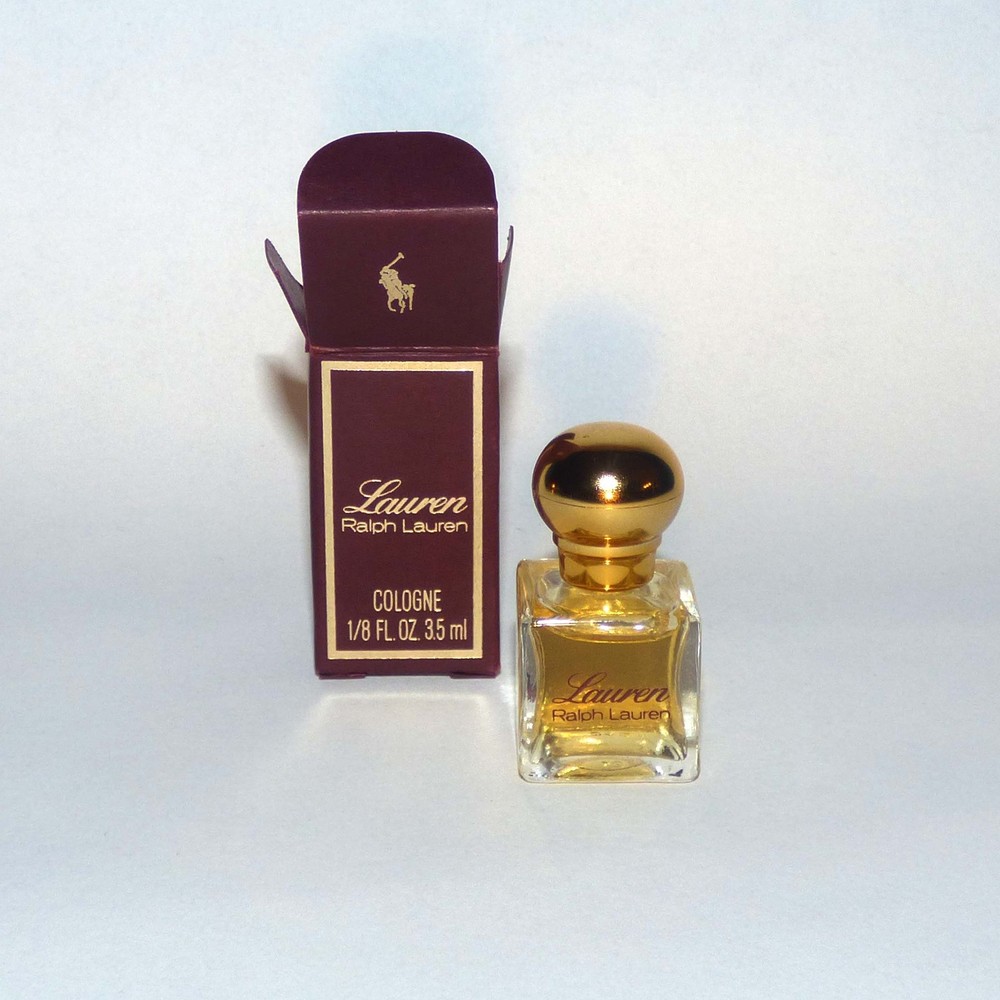 Lauren Ralph Lauren Rare Mini Cologne Clear Glass + Box 3.5ml, Discontinued