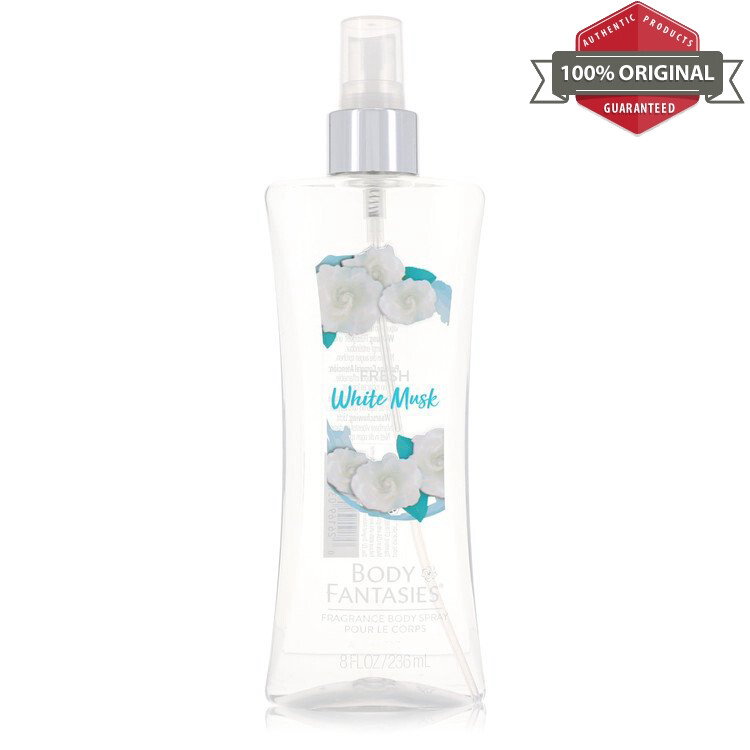 Body Fantasies Signature Fresh White Musk Perfume 8 oz Body Spray for Women