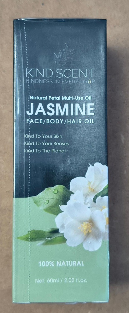 2PK Kind Scent Jasmine Natural Petal Multi-Use Oil 60ml / 2.02 oz Face Body Hair
