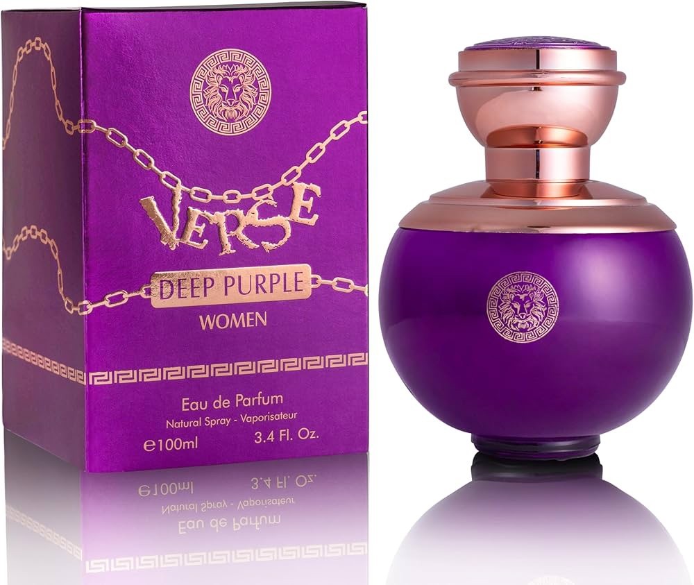 Verse Deep Purple for Women 3.4 Oz EDP Inspired by Versace’s Dylan Purple