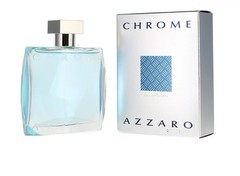 New Azzaro Chrome Eau de Toilette Fresh Aquatic Mens Cologne Citrus, Wood 30mL