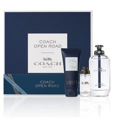 Coach Open Road for Men 3pc set 3.3oz EDT + .5oz Travel Spray + 3.3oz Shower Gel