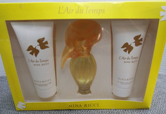 NINA RICCI L’ Air du Temps 3-PCS SET EDT 1.7 OZ Shower Gel & Body Lotion 3.3 OZ