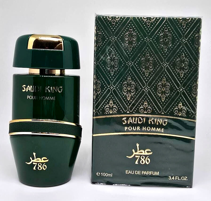 Saudi King By 786 3.4oz EDP Spray Pour Homme New In Box Free Shipping.