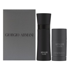 ARMANI CODE 2 PC GIFT SET FOR MEN – 2.5 OZ EDT SPRAY + 2.5 OZ DEODORANT STICK