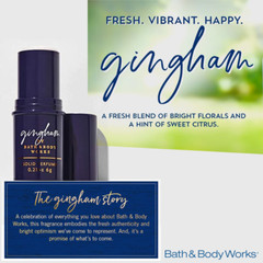 Alcohol-Free Gingham Solid Perfume Sticks 6 grams 0.21oz TRAVEL Size