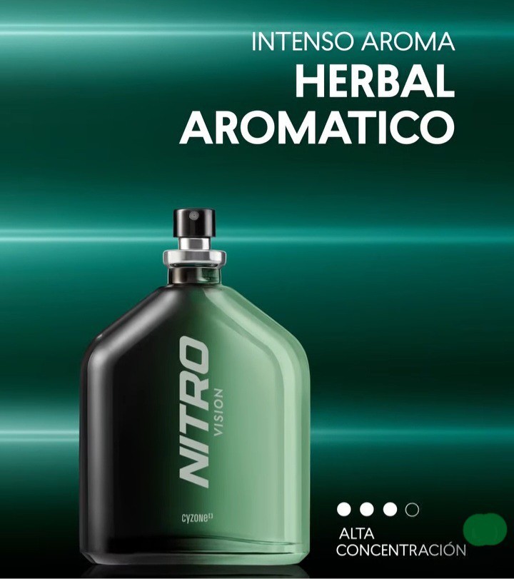 NITRO VISIÓN (HERBAL AROMA) EDT SPRAY 100 ML BY CYZONE LIMITED EDITION SEALED