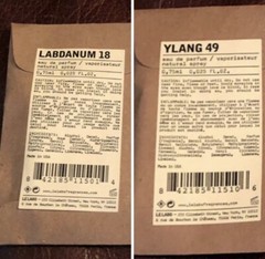 Le Labo Ylang 49, Labdanum 18, Fragrance Samples