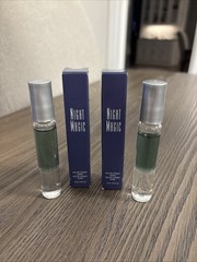 Avon NIGHT MAGIC Dual Action Roll On Perfume .3 Oz New 2007 Purse Size Set Of 2